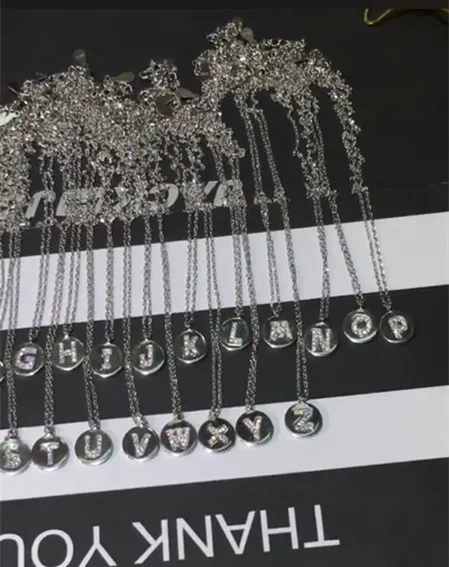 925 sterling silver zircon alphabet letter A B C D E F G H E J K L M N O P Q R S T W V U X Y Z pendant necklace monaco jewelry 925 sterling silver zircon alphabet letter A B C D E F G H E J K L M N O P Q R S T W V U X Y Z pendant necklace monaco jewelry