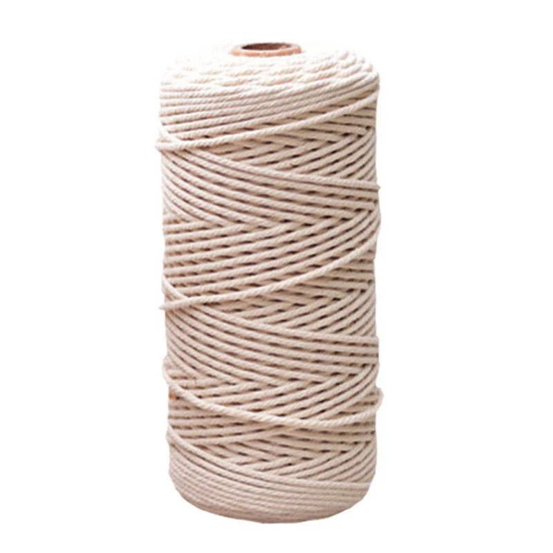 

Cotton Cord Natural Soft Cotton Rope Thread Tapestry Dream Catchers Weaving Braided Knitting Rope Bundle Cotton