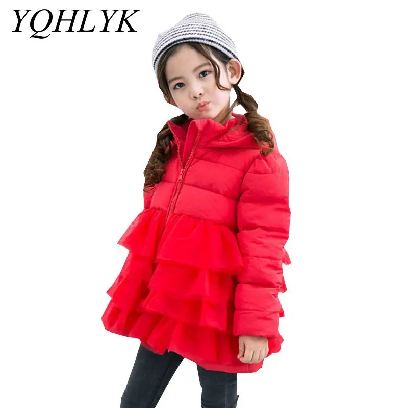 

New Fashion Winter Clothes Girls Coat 2018 Korean Children Thicken Warm Princess Coat Sweet Cute Kids Clothes 2-11Y W38