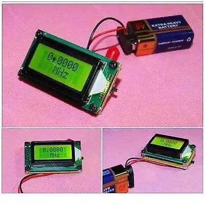 

High Precision 1-500MHz Frequency Counter METER + Antenna for Ham Radio Hobbist