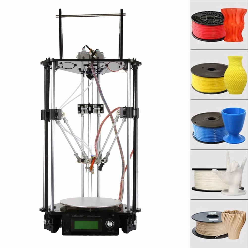 USA shipping! Geeetech Delta Rostock G2s 2 Dual Extruders Auto Level 3D ... - USA Shipping Geeetech Delta Rostock G2s 2 Dual ExtruDers Auto Level 3D Printer Self Assembly
