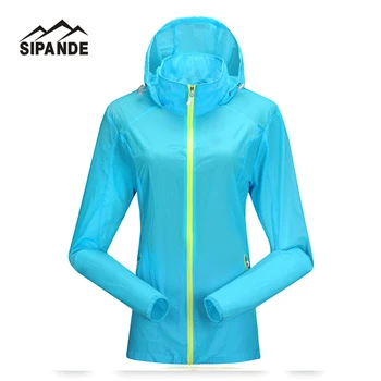 

Hiking Jackets Summer Women Ultra Thin Jacket Anti UV Coat Hooded outdoor coat