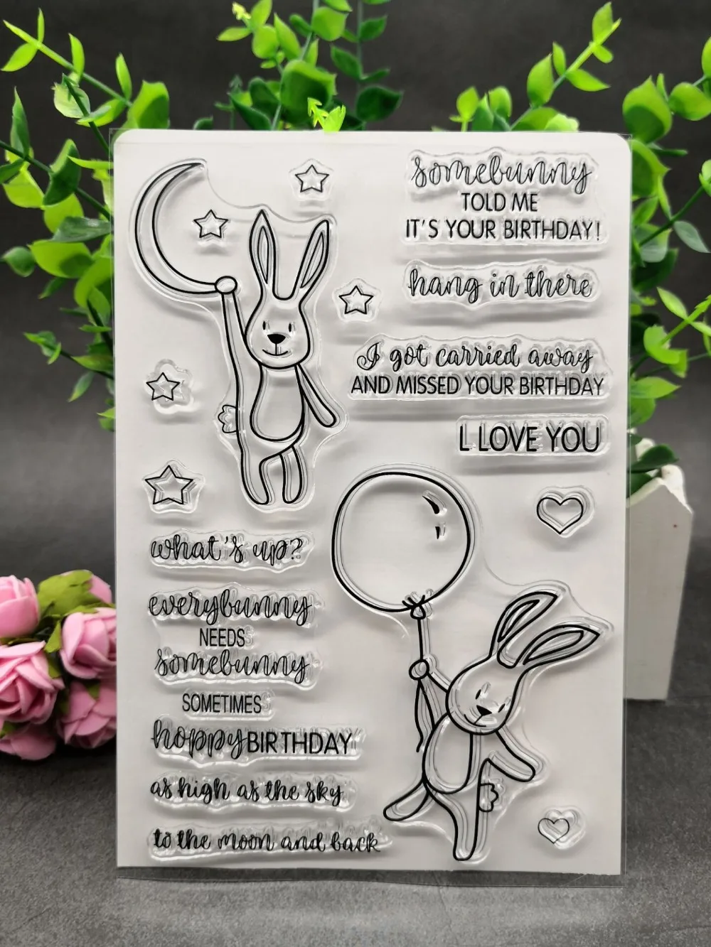 

Rabbit Clear Silicone Rubber Stamp for DIY scrapbooking/photo album Decorative craft A10