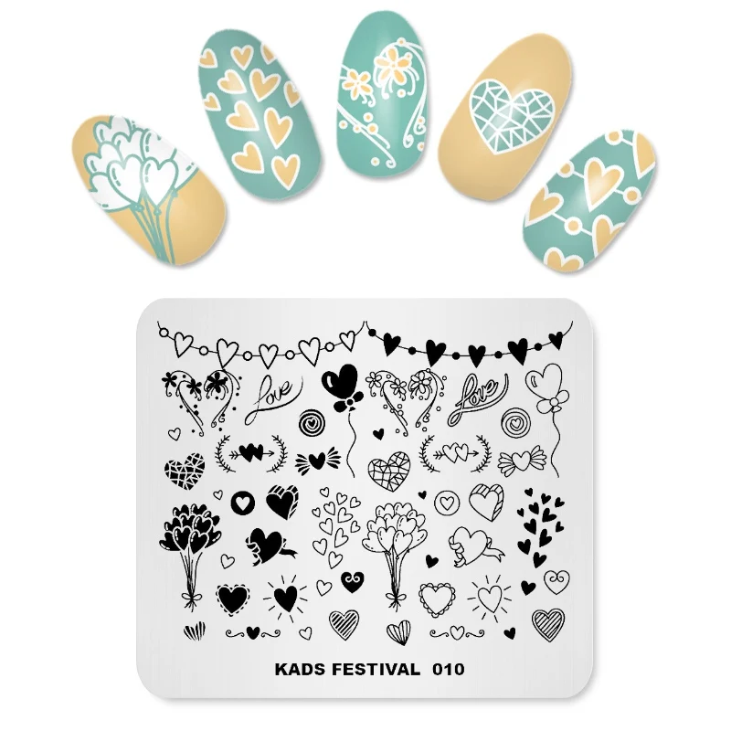 us 2 99 40 off festival love balloon template stencil beauty tools nail art image stamp nail stamp polish nail stamp plate in nail art templates stamp templates