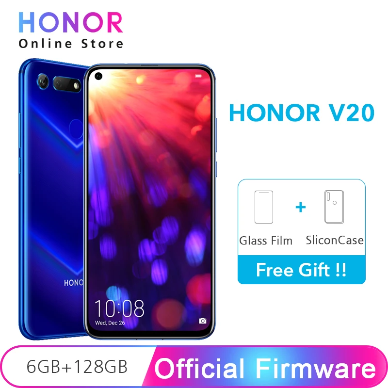 

Global Version Honor View 20 6GB 128GB Smartphone Honor V20 Android 9 NFC Super Charge 48MP+25MP Camera Kirin 980 Octa Core