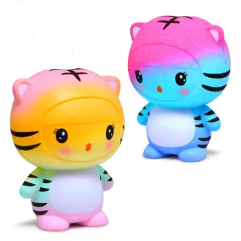 

Cute Squishy Galaxy Tiger Squishies Slow Rising Cream Scented Original Package Squeeze Toy