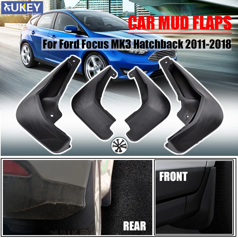 Брызговики для Ford Focus 3 MK3 хэтчбек 2011 2018 передние и задние брызговики 2017 2016 2015 2014 2013