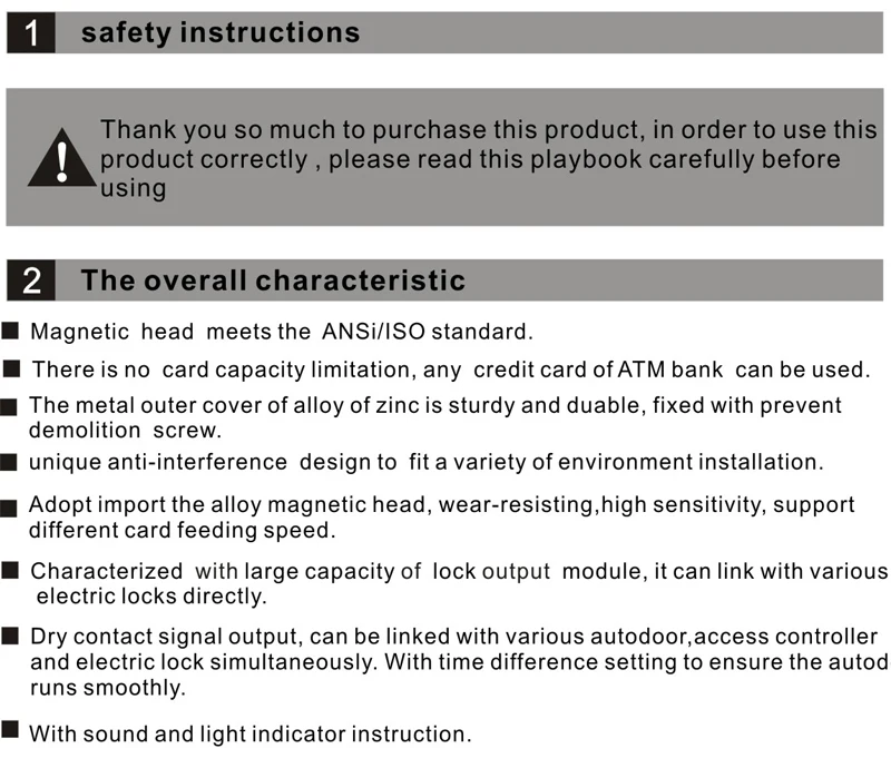 Magnetic card reader for ATM access (1)