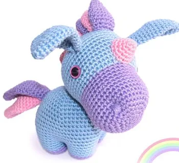 

crochet toys amigurumi rattle horse model number w48