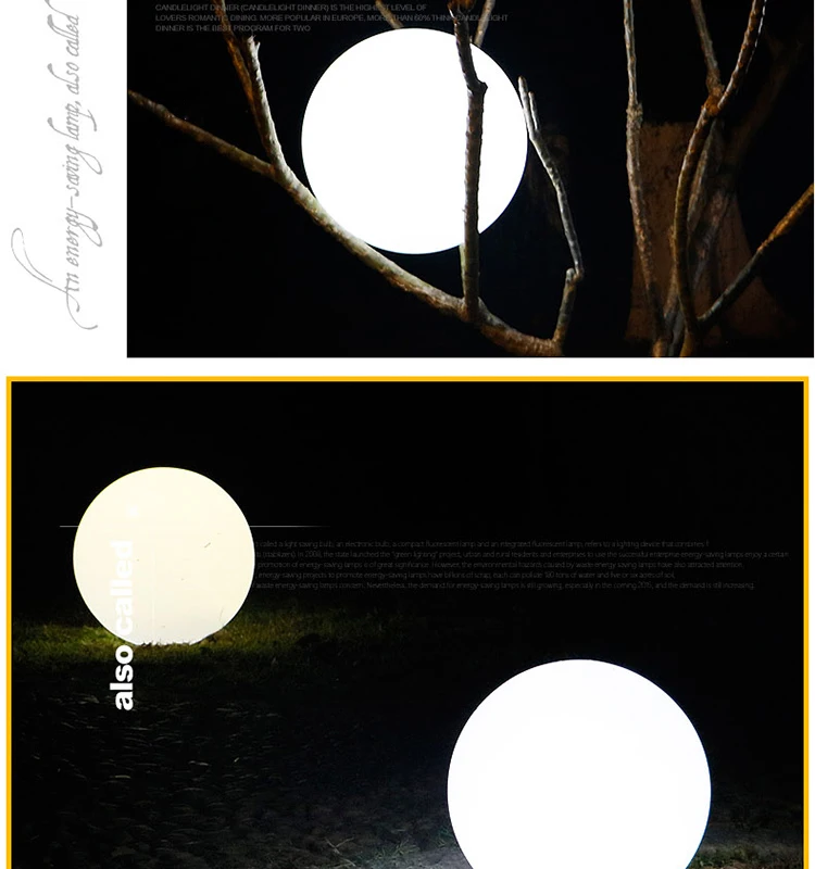 Водонепроницаемая светодиодная круглая лампа уличные садовые фонари для свадебной вечеринки, лампы для газона, плавающий бассейн с дистанционным управлением, шар, ночные светильники