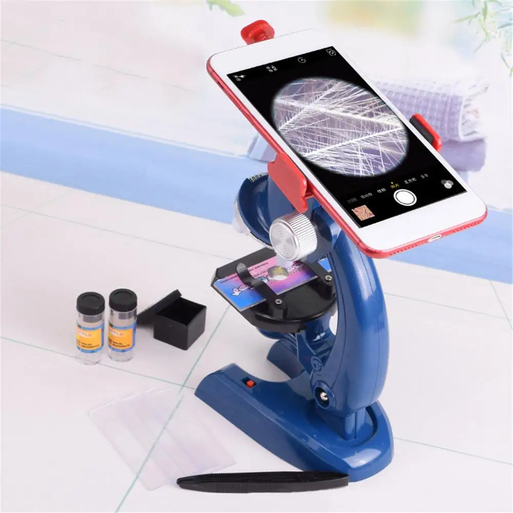

Emulational Biological Scientific HD 1200X Microscope with Mobile Phone Holder Lab Home School Educational Tools Toy