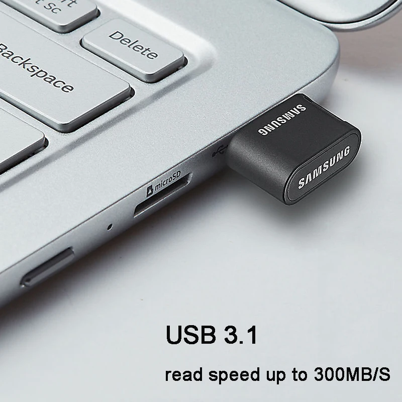 Samsung Clé USB - 32GB - 130 Mb/s Ultra Rapide - Argent - Gixcor