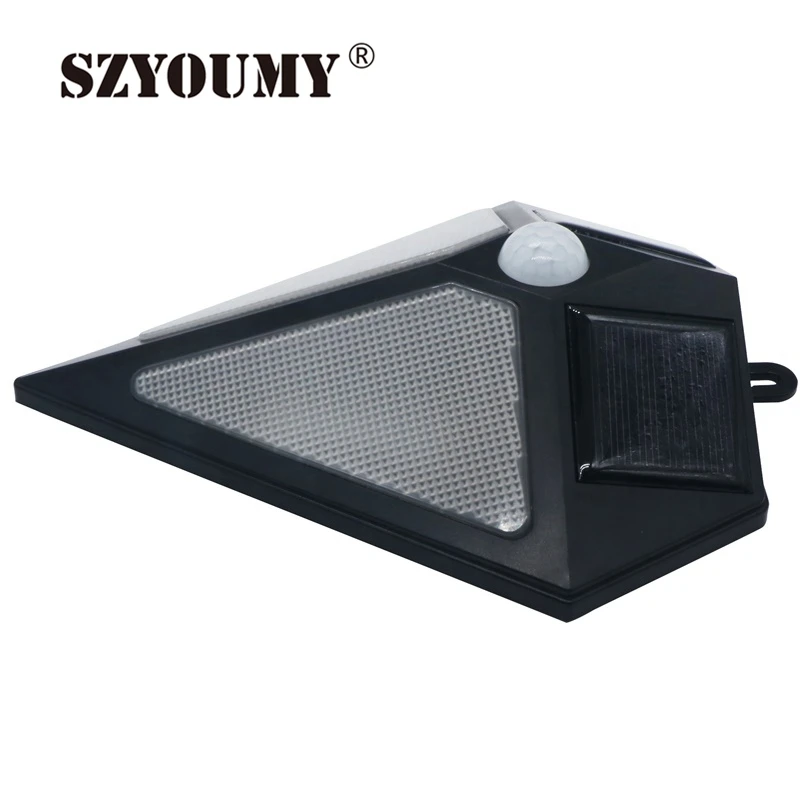 

SZYOUMY 6LEDs Diamond Shaped Security Wall Lamp Outdoor Solar Powered PIR Motion Sensor Light