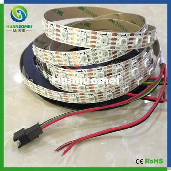 

Addressable full color smart Digital RGB 5050 smd WS2811 WS2813 LED Strip Pixel Light, 60LEDs/m, 5M/roll, DC5V input,White PCB