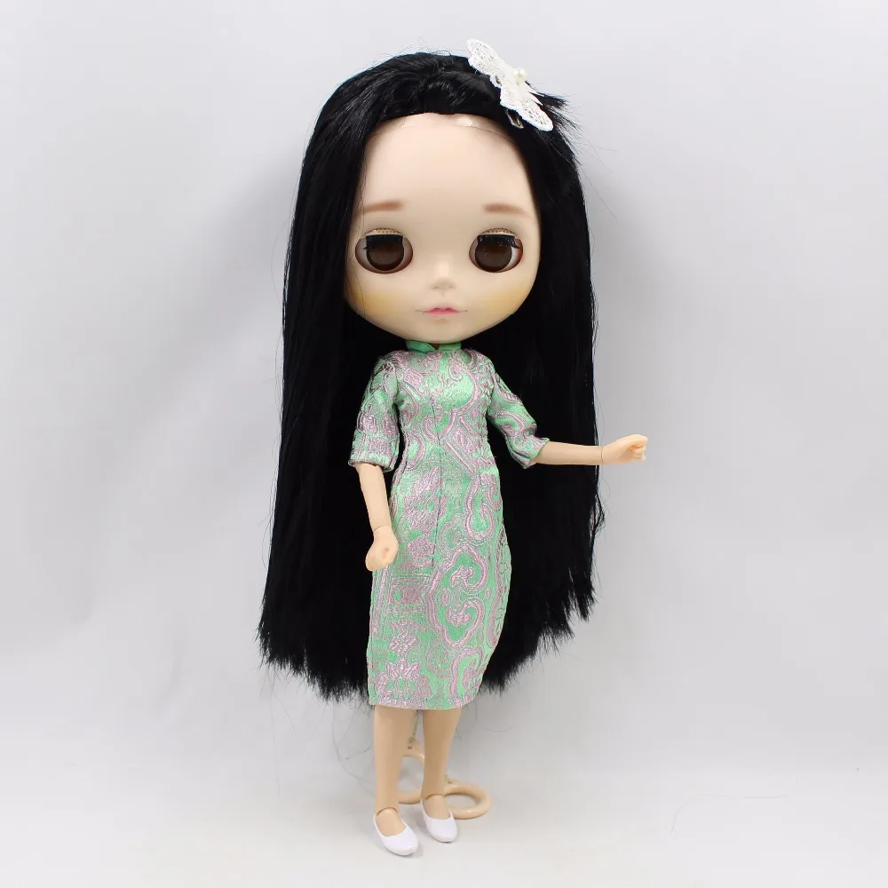 Neo Blythe Doll Ancient Embroidery Cheongsam Dress 2