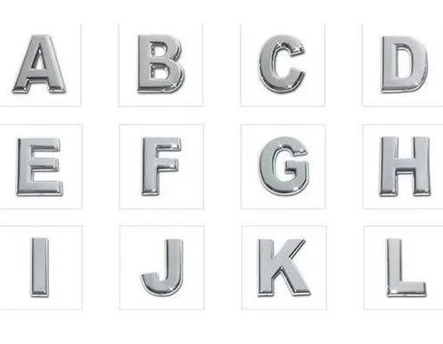20 шт./лот 10 мм DIY Простой Chrome Слайд буквы "A-M можно выбрать каждую букву" подходит для брелки и браслет