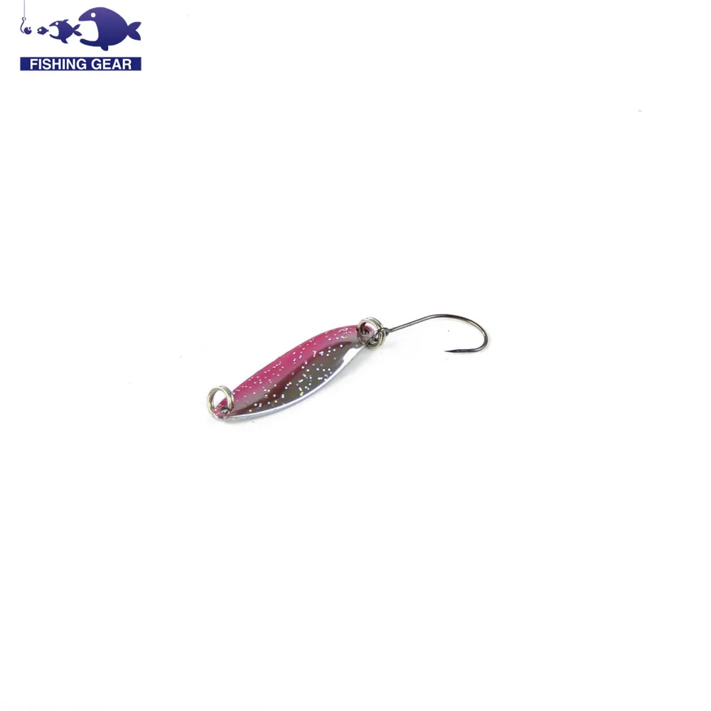 8pcsLot 3.3cm 3g Copper Fishing Lure Paillette Spoon Lure Metal Fishing Lure Hard Bait Jigging Lures Colorful Spinner Baits  (10)