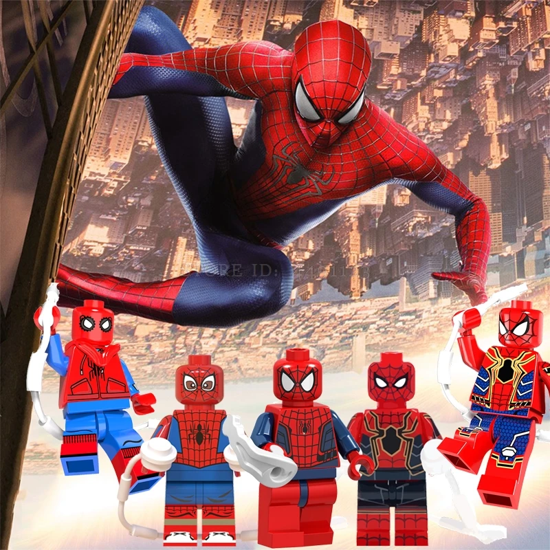 

Blocks Toys Spider Man Far From Home Marvel Movie Avengers Figure Iron Man Thanos Hulk Block Toy SpiderMan Peter Parker Blocks