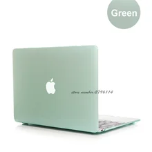 Зеленый Кристальный чехол для Apple Macbook Air Pro retina 11 12 13 15 чехол для ноутбука Mac book 13,3 дюймов с подарком