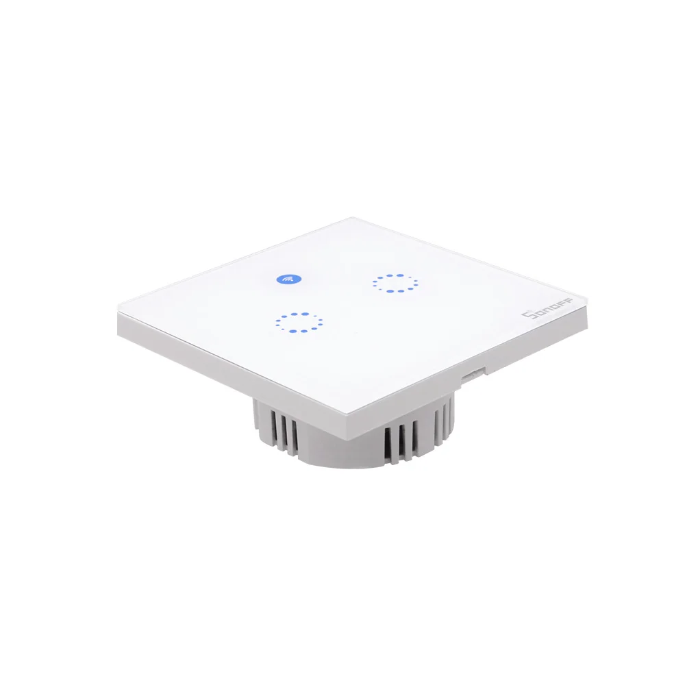Itead Sonoff T1 EU: 1-2 банда WiFi Пульт дистанционного управления умный настенный сенсорный светильник переключатель APP/RF/Touch управление
