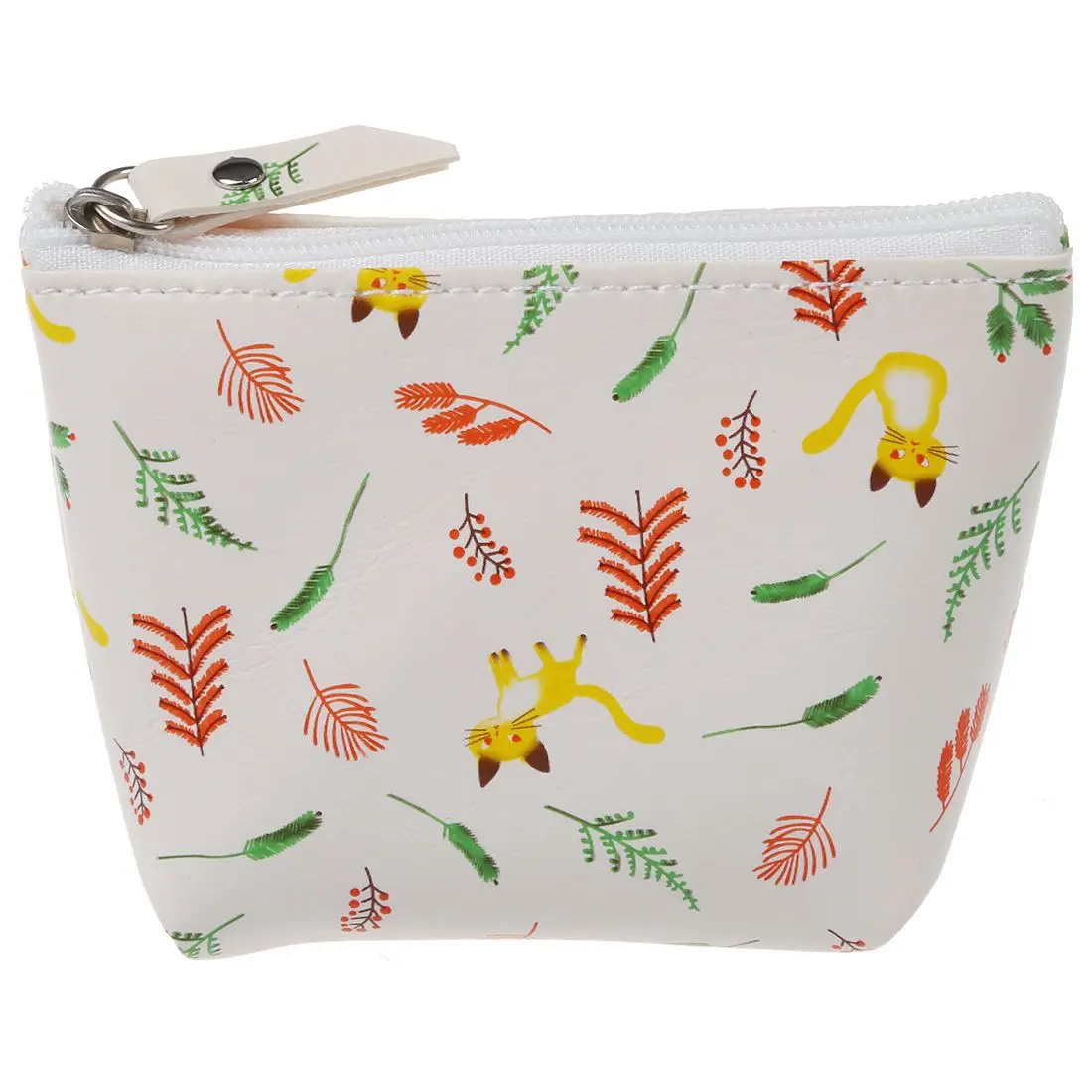 Women Girls Cute Zip Leather Coin Purse Wallet Bag Change Pouch Key