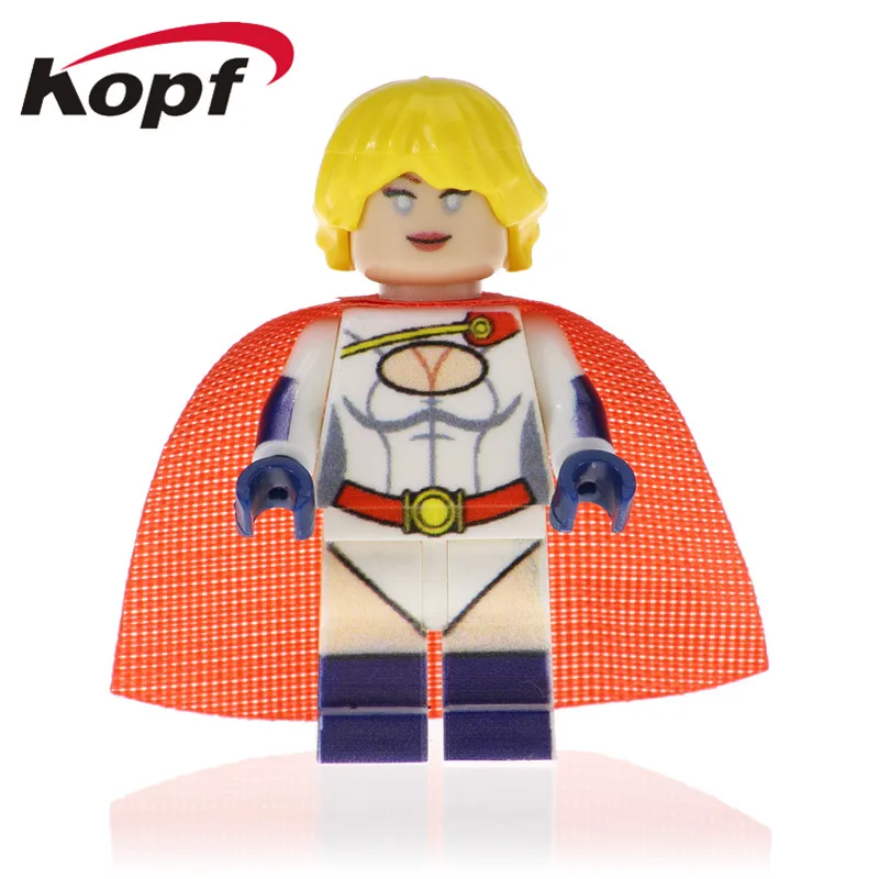 

Single Sale Super Heroes Bricks Captain America Joker Action Power Girl Lodge Model Building Blocks For Toy Children Gift PG1536