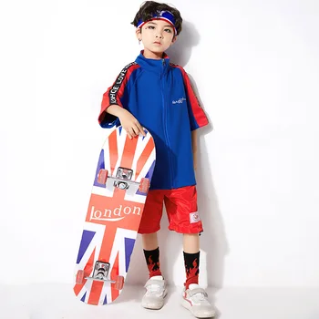 

Hip Hop Dance Costume Boys Jazz Dance Practice Clothing Kids Street Dance Performance Stage Wear Children'S Day Clothing DQL794
