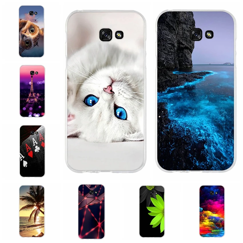 Funda 3D de silicona Samsung Galaxy A7, 2017, A720F, 5,7 pulgadas, suave, TPU, 2017 _ - AliExpress Mobile