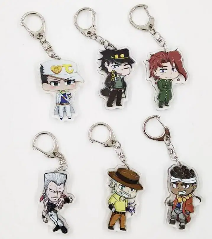 

JOJOS BIZARRE ADVENTURE Japanese Anime keychain Acrylic strap/charms/Key ring