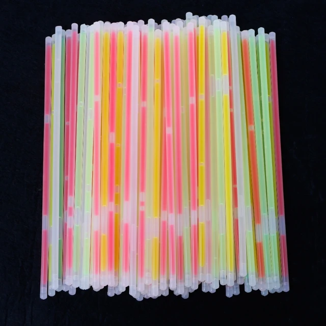 100pcs/lot Multi Color Fluorescence Light Glow Sticks Bracelets Neon Necklaces Rally RavesRamadan Festival Gift 2