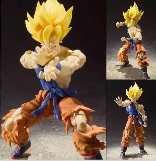 

16cm Dragon Ball SHF goku son gokou Super Saiyan Wake battle Action Figure Model Toys Dolls Anime Cartoon collection gift