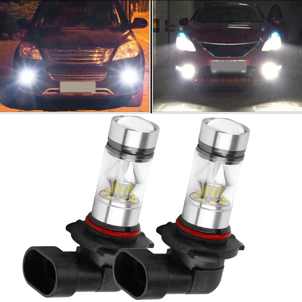 

2x 9005 HB3 100W 6000K 1200LM 2323 LED Fog Lights Bulb DRL Daytime Running Lights Drop Shipping