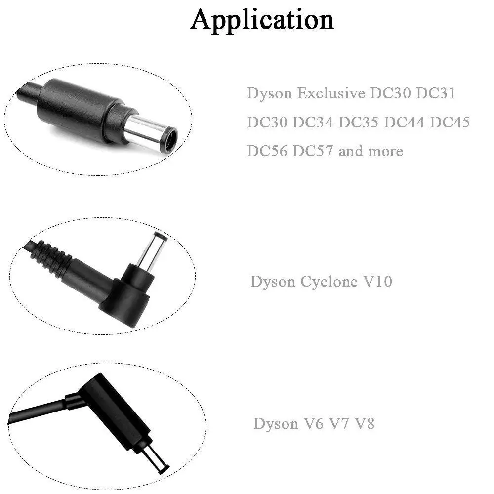 Адаптер переменного тока зарядное устройство адаптер для Dyson DC30 DC31 DC34 DC35 DC44 DC45 DC56 DC57 24,35 в 348ма 16,75 в 17530-02 вилка стандарта ЕС/США