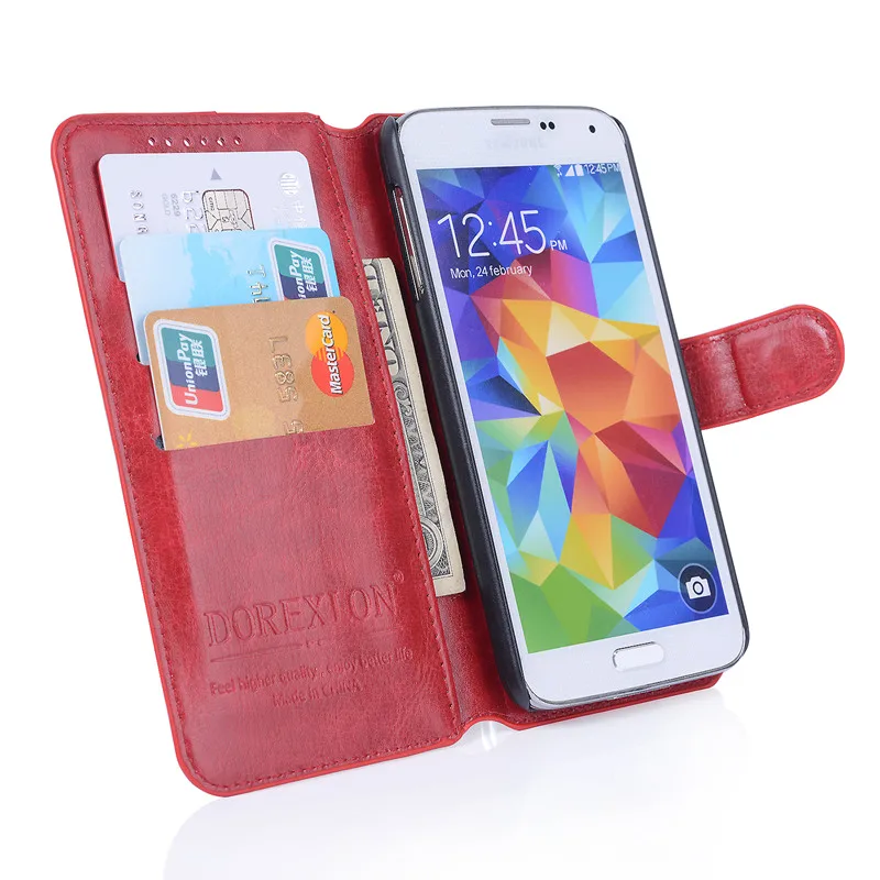 luxury original pu support stand case