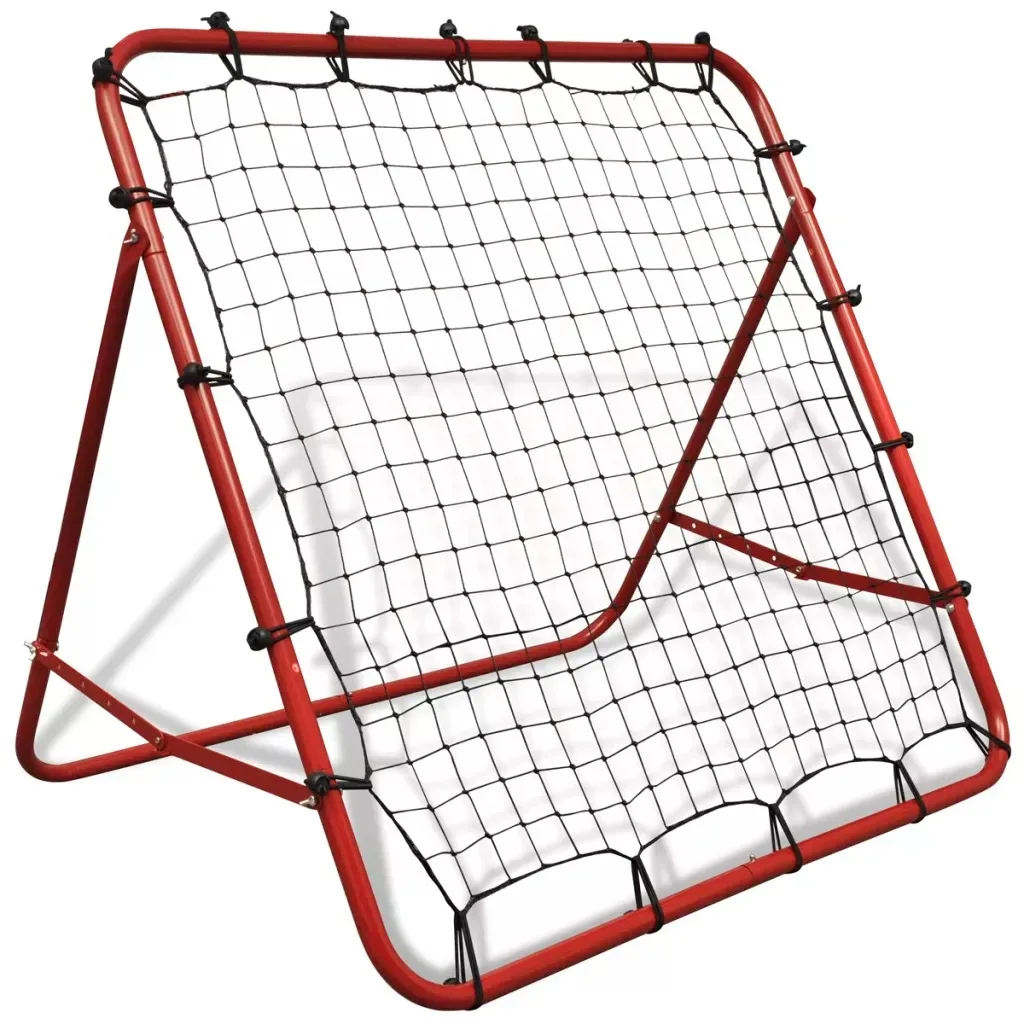 

Adjustable Football Kickback Rebounder 100x100cm High-Quality Power-Coated Steel Lightweight Sturdy Soccer Rebounder with Net