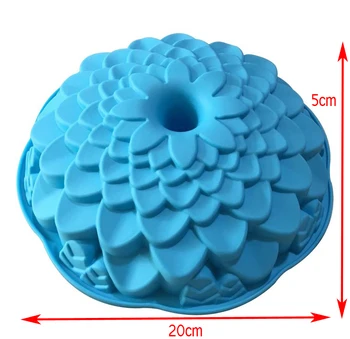 

Silicone cake mold flower-shaped mold DIY baking cake mold into the oven microwave oven