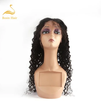 

Bosin curly Pre-Plucked 130% Density lace human hair wigs With Baby Hair Brazilian hair