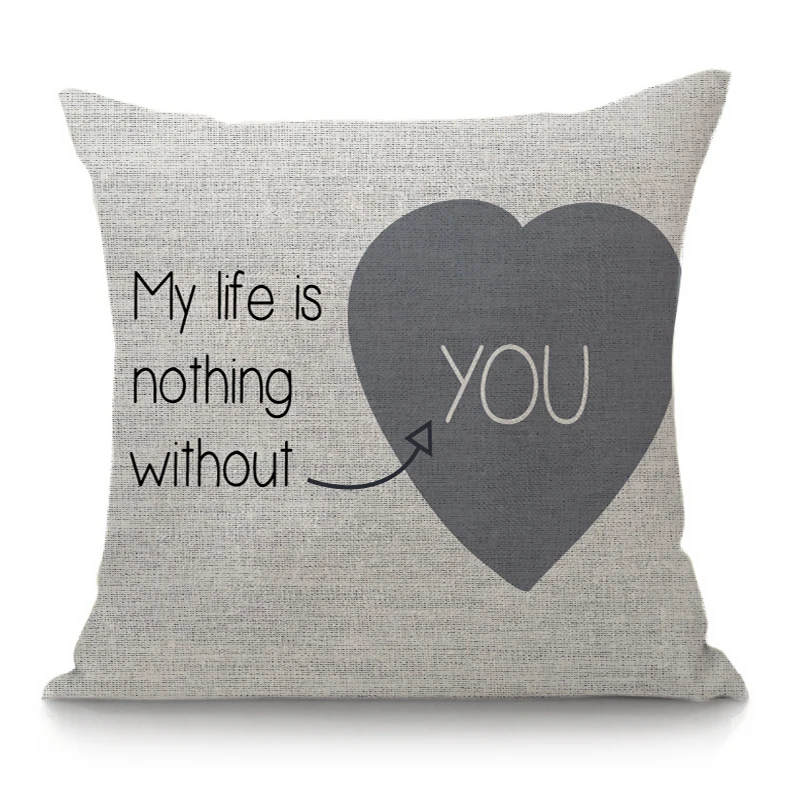 

Character Printed Cotton Linen 17inch Pillow Case Home Decorative Pillowcases Throw Waist Pillow Cover Home Textile