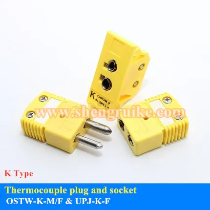 

Omega Thermocouple plug K Type Round Pin connector socket