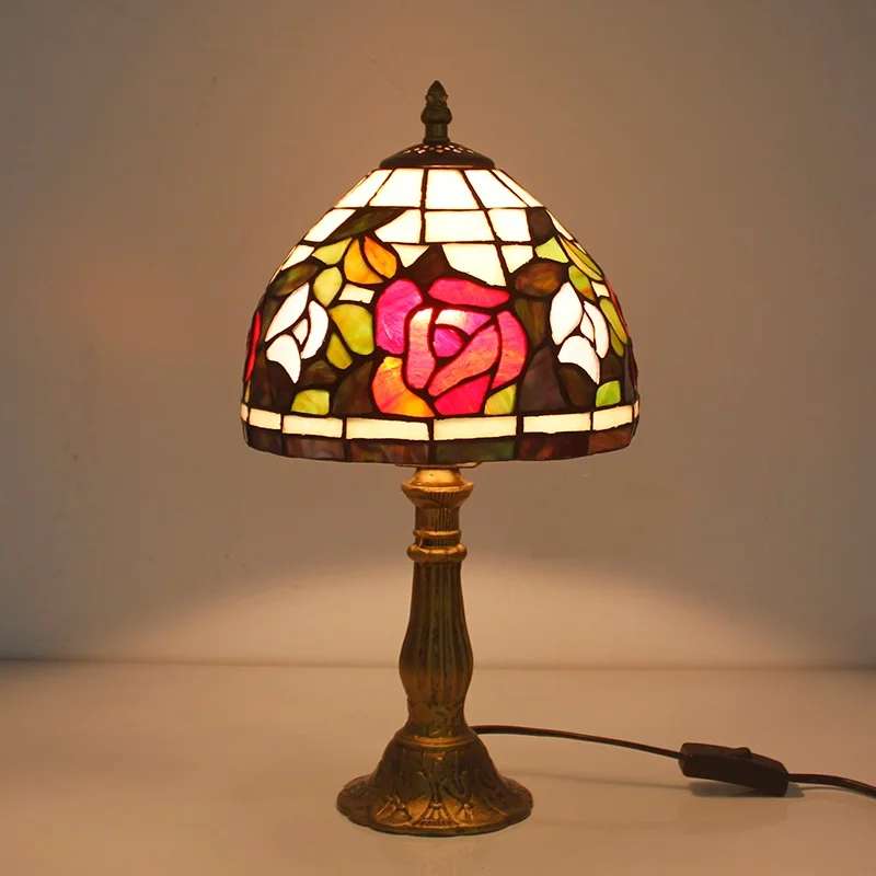 

light European style table lamp creative LED bedroom bedside lamp can light incandescent lamp desk lamps ZA DF124