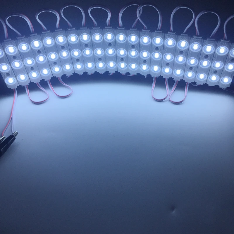 20 шт./лот светодиодный модуль SMD 2835 1,5 W DC12V вставные модули с объективом светодиодный Подсветка для рекламы дизайн магазинный баннер