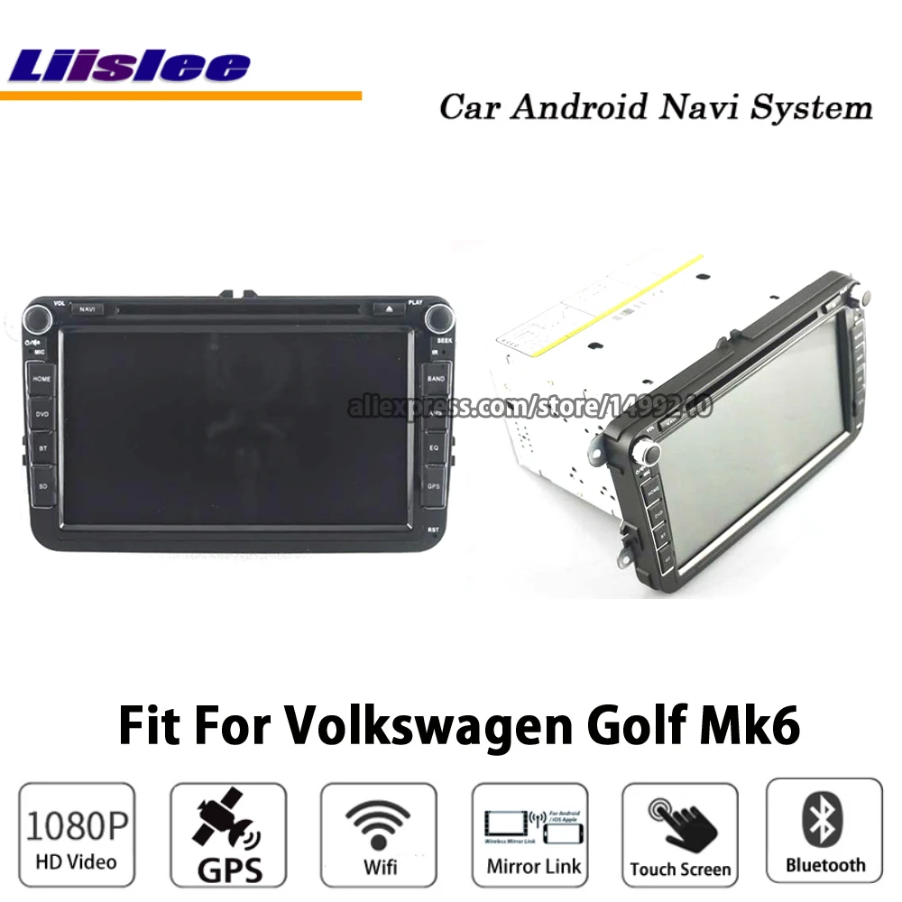Discount Liislee Car Android For Volkswagen Golf Mk6 2008~2013 Stereo Radio BT FM Video Carplay GPS Navi Map Navigation System Multimedia 1