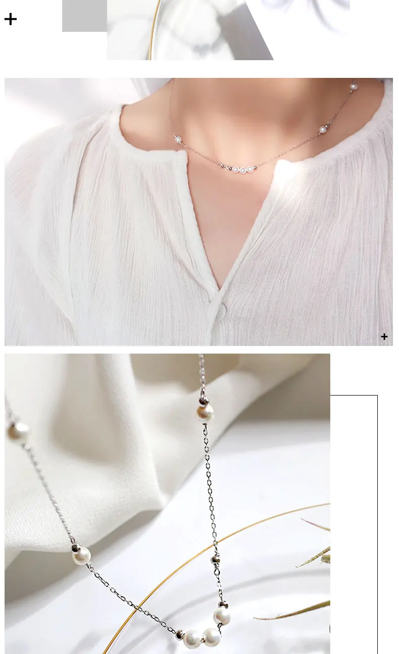 Hongye, ожерелье с натуральным жемчугом, для женщин, хорошее ювелирное изделие, серебро 925, ключичная цепочка, раковина, жемчуг, женский кулон, ожерелье, ювелирное изделие