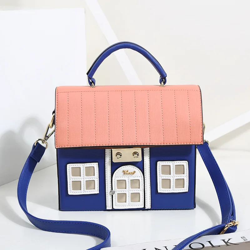 

Bolsas Feminina Hot Sale 2018 Designer Women's New Personality Portable Handbag Cute House Bag Messenger Style Small Square
