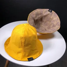 Корейский конфетных оттенков Рыбацкая шляпа для женщин и мужчин Портативная Складная двусторонняя шляпа весна лето мода Открытый Зонт botHat