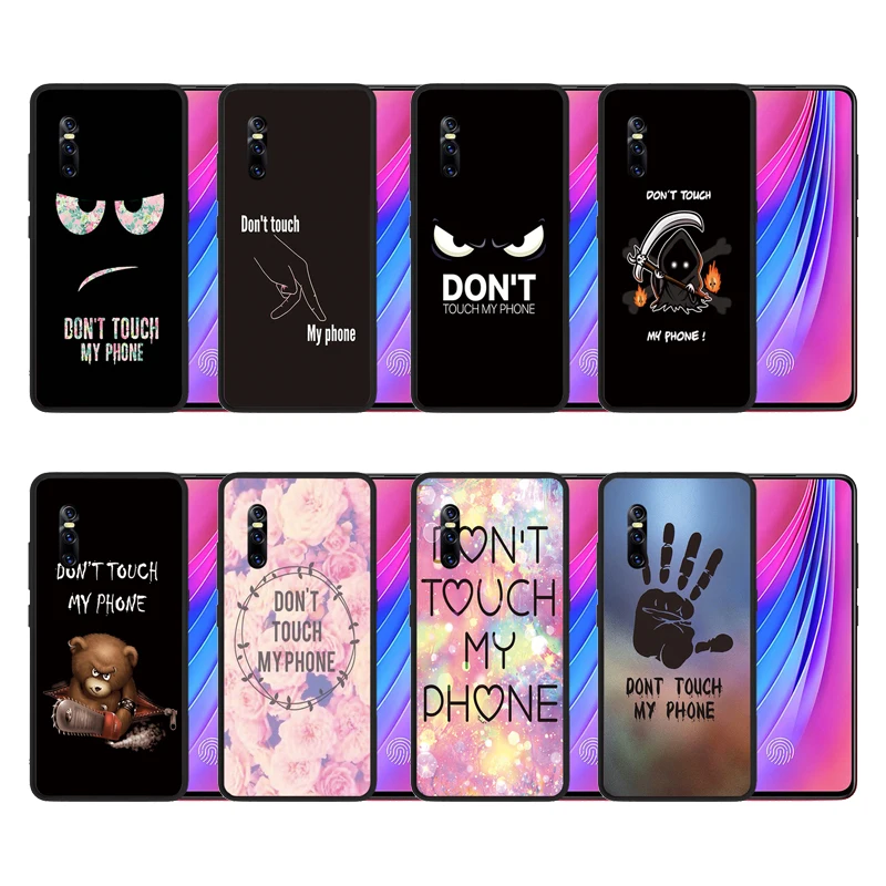 Black Silicone Case for Vivo V15 Pro Phone Cases Cover Coque Fundas