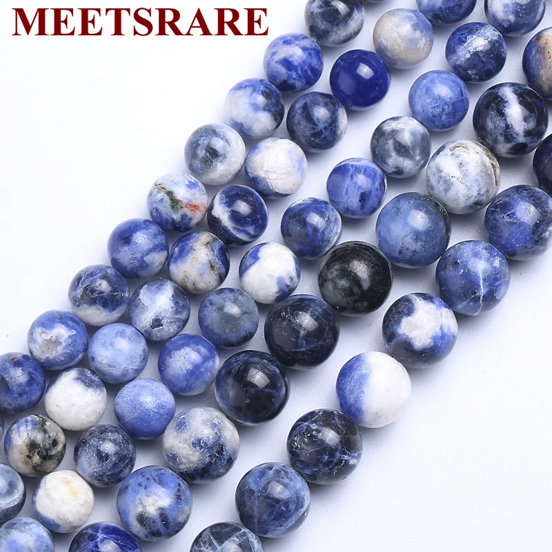 

Chinese style Natural stone Blue and white porcelain pattern Round beads 4 6 8 10 12 14mm making jewelry accessories