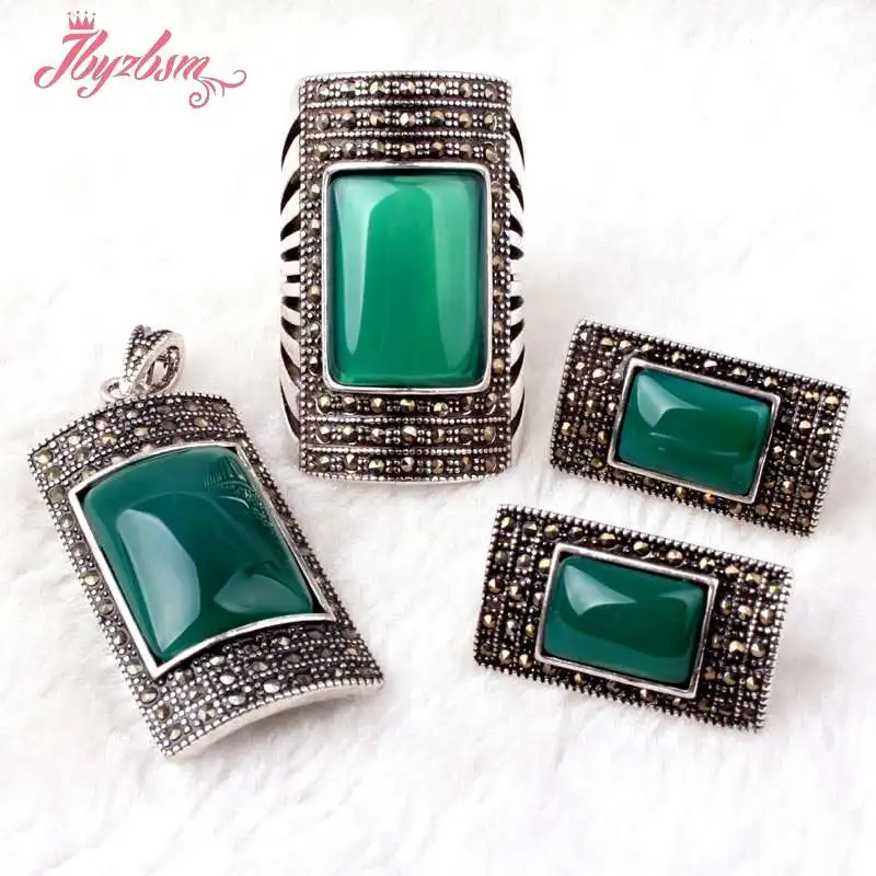 

Rectangle Green Agat Stone Beads Antiqued Tibetan Silver Fashion Style Jewelry Earring,Pandant,Ring,Wholesale Free Shipping