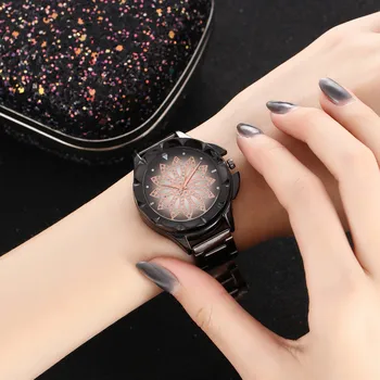 

Quartz Watch Woman's High-end Blue Glass Life Waterproof Distinguished women watches Dress watch Party decoration gifts Female