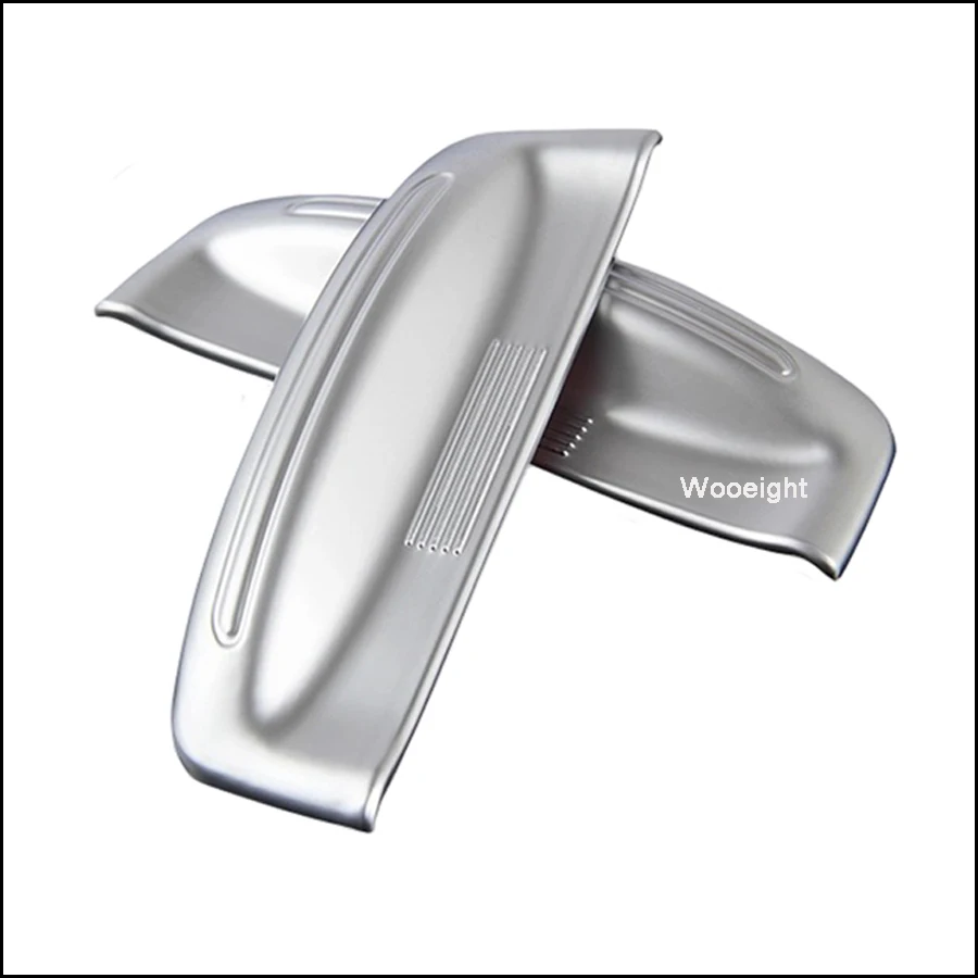 2Pcs Silver Armrest Cover Storage Box Trim For Toyota Highlander  Kluger (XU50) 2014 2015 2016 2017 Car Styling Chrome Trim (2)